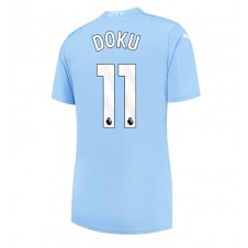 Manchester City Jeremy Doku #11 Hemmatröja Dam 2023-24 Korta ärmar